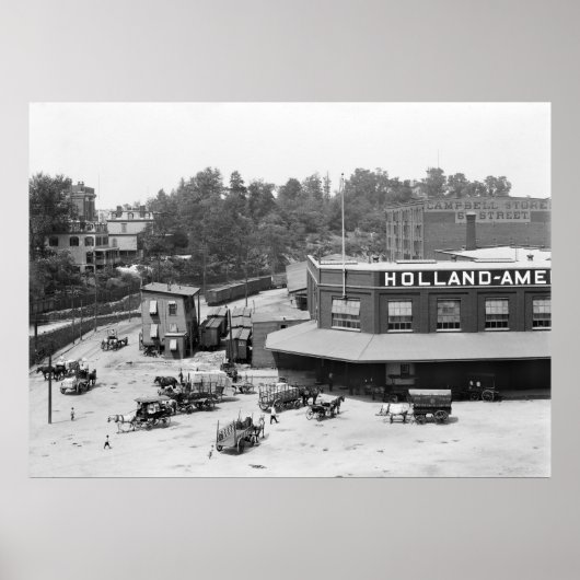 Holland American Docks: 1900 Poster (Vorne)