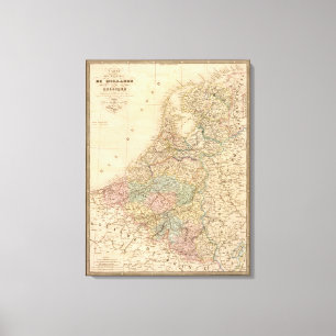 Holland, Belgien Leinwanddruck