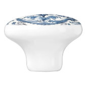 Holland Blue Tulip Pattern Keramikknauf (Seitenansicht)