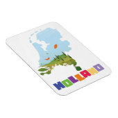 Holland Cartoon Karte Magnet (Rechte Seite)