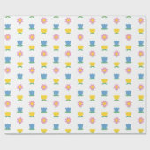 Holland Days Tulip Spring Folk Floral Oaster Geschenkpapier (Flach)