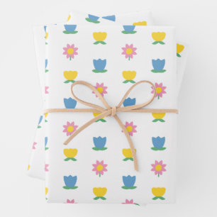 Holland Days Tulip Spring Folk Floral Oaster Geschenkpapier Set