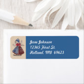 Holland Dutch Girl Traditional Dress Address Label (Insitu)