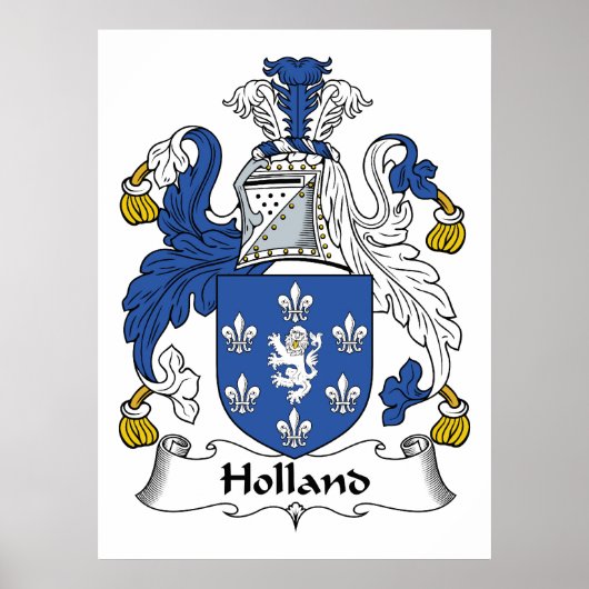 Holland Familienwappen Poster (Vorne)