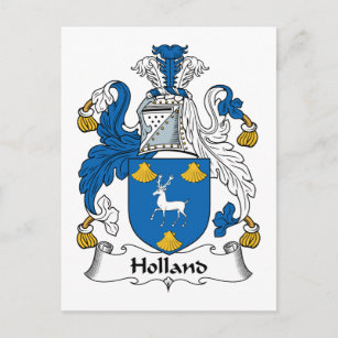 Holland Familienwappen Postkarte