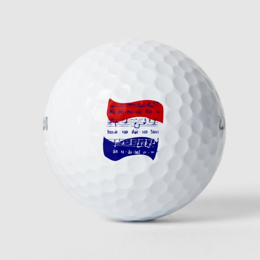 Holland flag golfball (Vorderseite)