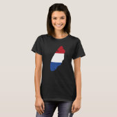 Holland flag in Texel outline Texel T-Shirt (Vorne ganz)