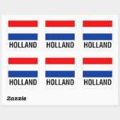 HOLLAND-FLAG QUADRATISCHER AUFKLEBER (Blatt)