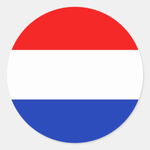 Holland-Flagge Runder Aufkleber