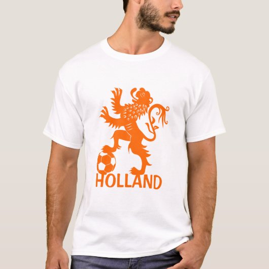 Holland-Fußball-T - Shirt - orange (Vorderseite)