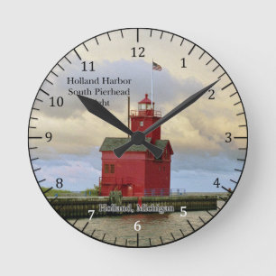 Holland-Hafen SüdPierhead helle Uhr