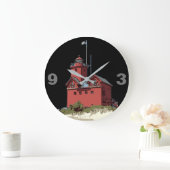 HOLLAND HARBOR LIGHT GROßE WANDUHR (Zuhause)