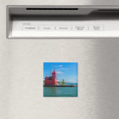 Holland Harbor Lighthouse Magnet (In Situ (Geschirrspüler))