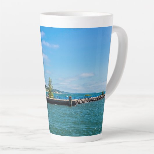 Holland Harbor Lighthouse Milchtasse (Rechte Ecke)