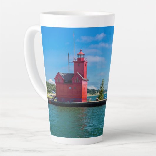 Holland Harbor Lighthouse Milchtasse (Linke Ecke)
