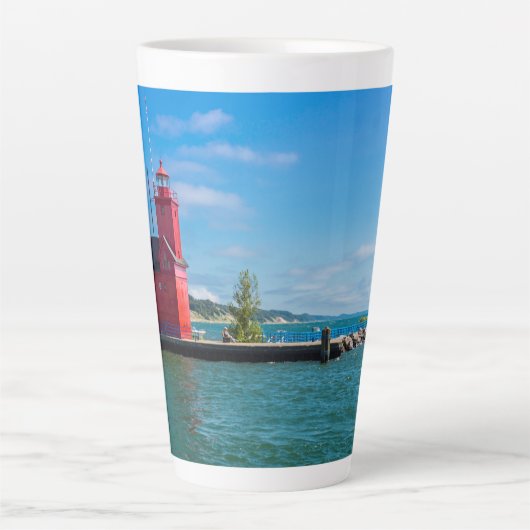 Holland Harbor Lighthouse Milchtasse (Vorderseite)