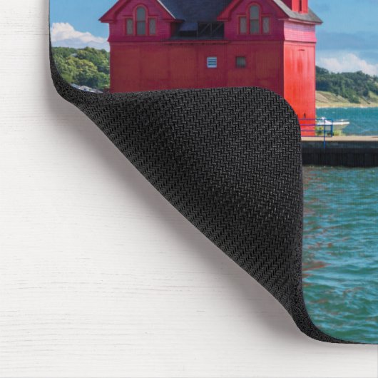 Holland Harbor Lighthouse Mousepad (Ecke)