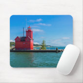 Holland Harbor Lighthouse Mousepad (Mit Mouse)