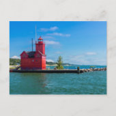 Holland Harbor Lighthouse Postcard Postkarte (Vorderseite)