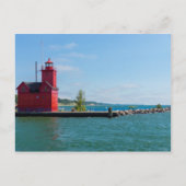 Holland Harbor Lighthouse Postkarte (Vorderseite)