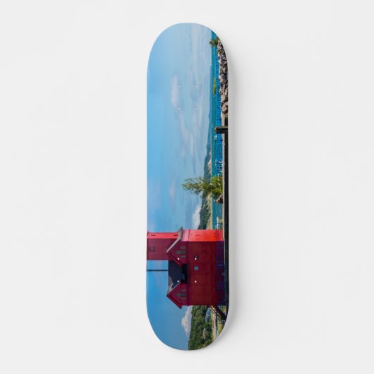 Holland Harbor Lighthouse Skateboard (Vorne)