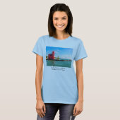 Holland Harbor Lighthouse T - Shirt (Vorne ganz)