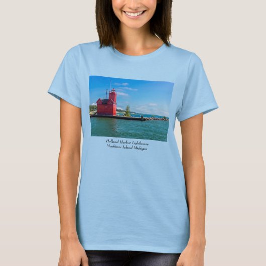 Holland Harbor Lighthouse T - Shirt (Vorderseite)