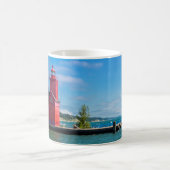 Holland Harbor Lighthouse Tasse (Mittel)