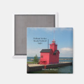 Holland Harbor South Pierhead Light 2011 Magnet (Vorderseite/Rückseite)