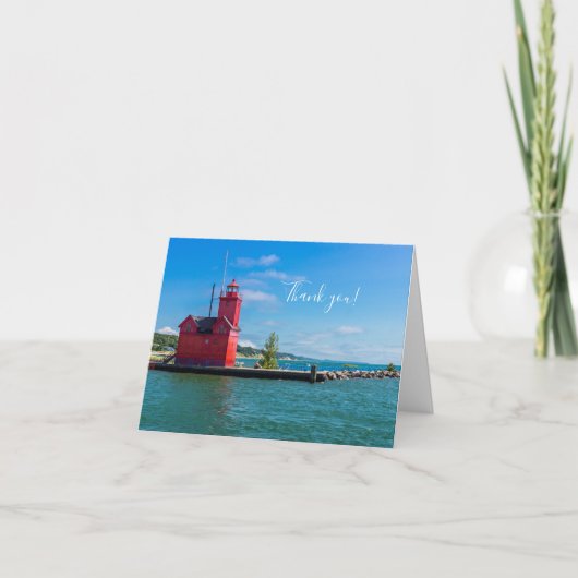 Holland Harbour Lighthouse Danke Karte (Vorderseite)