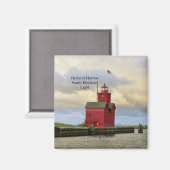 Holland Harbour South Pierhead Light Magnet (Vorderseite/Rückseite)