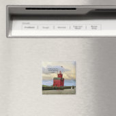 Holland Harbour South Pierhead Light Magnet (In Situ (Geschirrspüler))