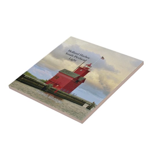 Holland Harbour South Pierhead Light tile Fliese (Seite)