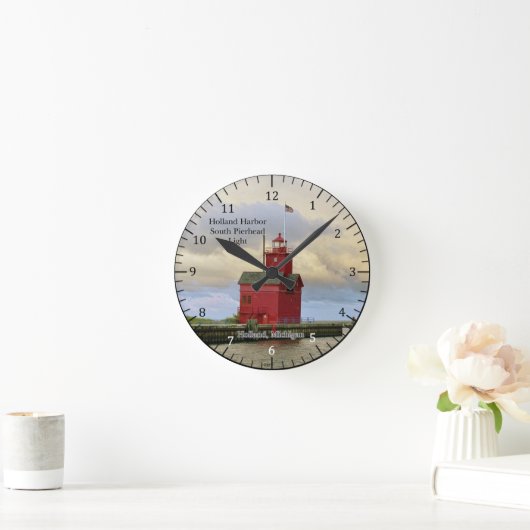 Holland Harbour South Pierhead Light Uhr (Zuhause)