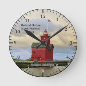 Holland Harbour South Pierhead Light Uhr (Vorderseite)