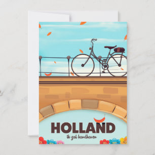Holland "Ich werde aufrechterhalten" Fahrrad-Reise Einladung