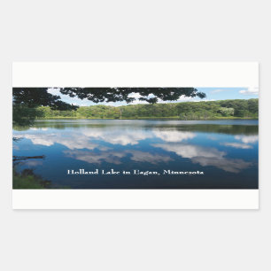 Holland Lake Landschaftlich in Eagan Rechteckiger Aufkleber