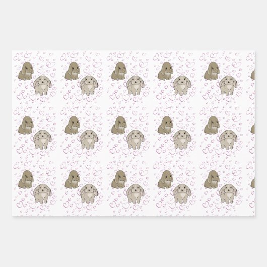 Holland lop bunnies  geschenkpapier set (Vorderseite 2)