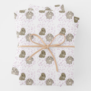 Holland lop bunnies  geschenkpapier set