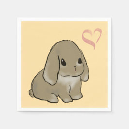 Holland lop bunny  serviette