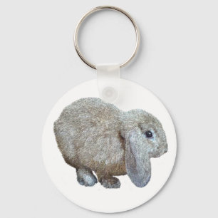 Holland Lop Ear Rabbit Keychain Schlüsselanhänger