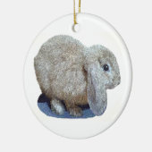 Holland Lop Ear Rabbit Ornament (Links)