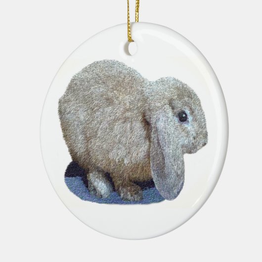 Holland Lop Ear Rabbit Ornament (Links)