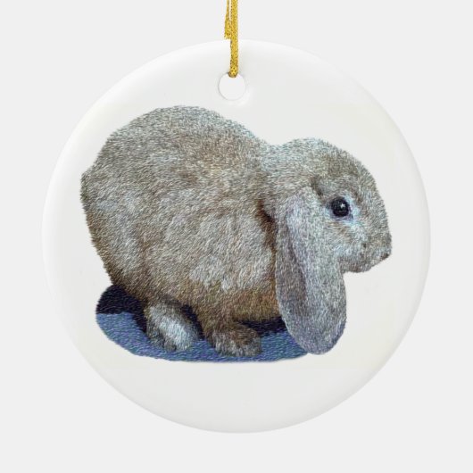 Holland Lop Ear Rabbit Ornament (Hinten)