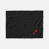 Holland Lop Rabbit Loves Boba Tea Bunny & Bubb Fleecedecke (Vorderseite (Horizontal))