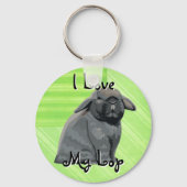 Holland Lop Schlüsselanhänger (Vorderseite)