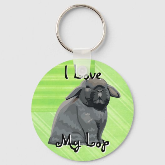 Holland Lop Schlüsselanhänger (Vorderseite)