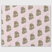 Holland lop with heart  geschenkpapier (Flach)