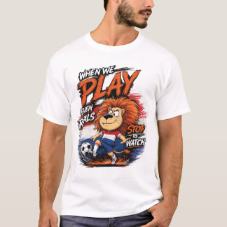 Holland Löwe Fußball Fan Lustiges T-Shirt
