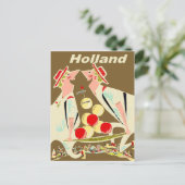 Holland, lustig Vintag Postkarte (Stehend Vorderseite)